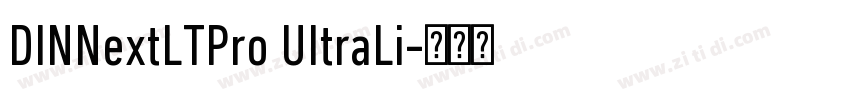 DINNextLTPro UItraLi字体转换